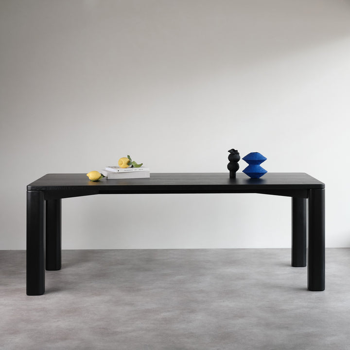 Goldfinger + Tate dining table — black