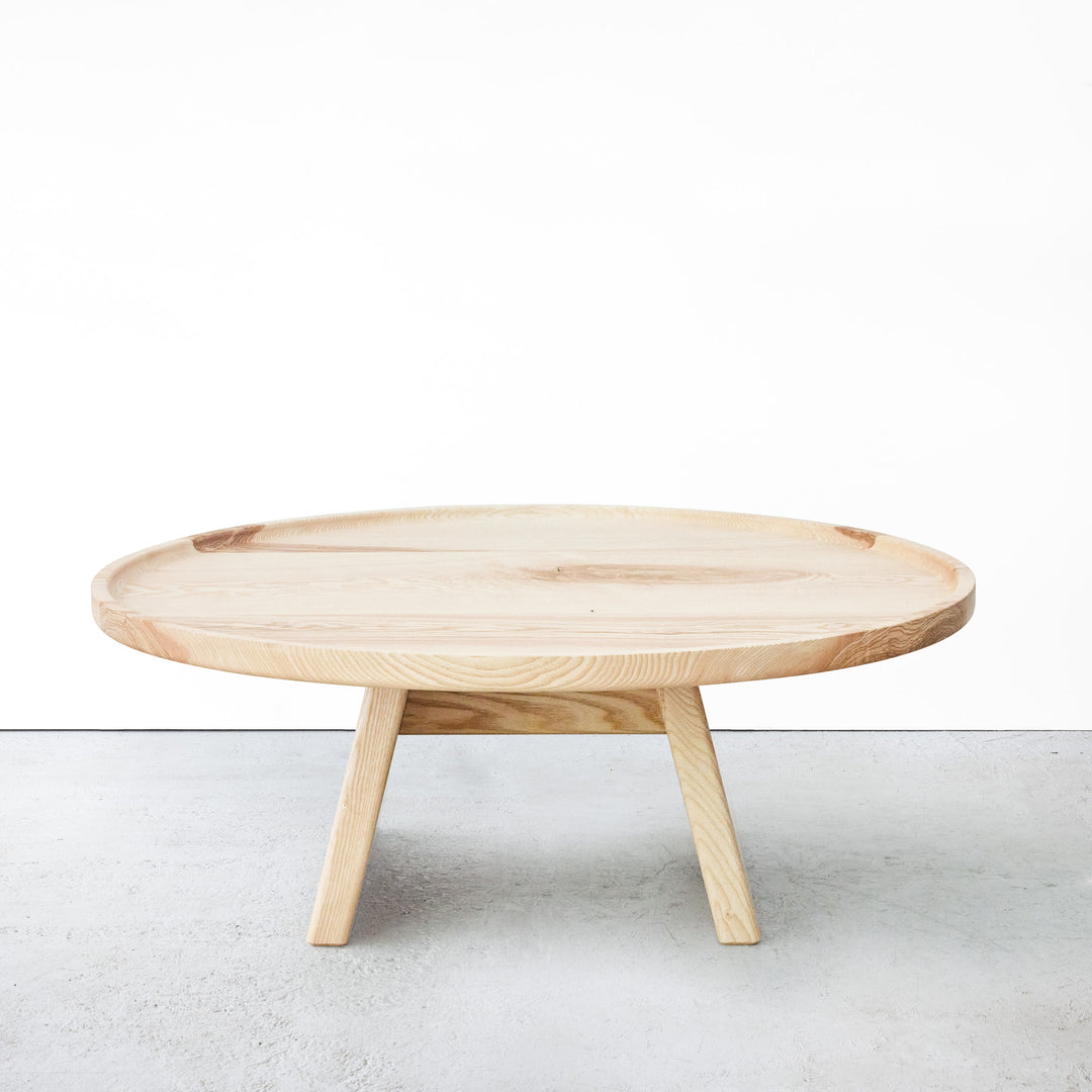 Goldfinger Bower coffee table, made from sustainable, handcrafted ash