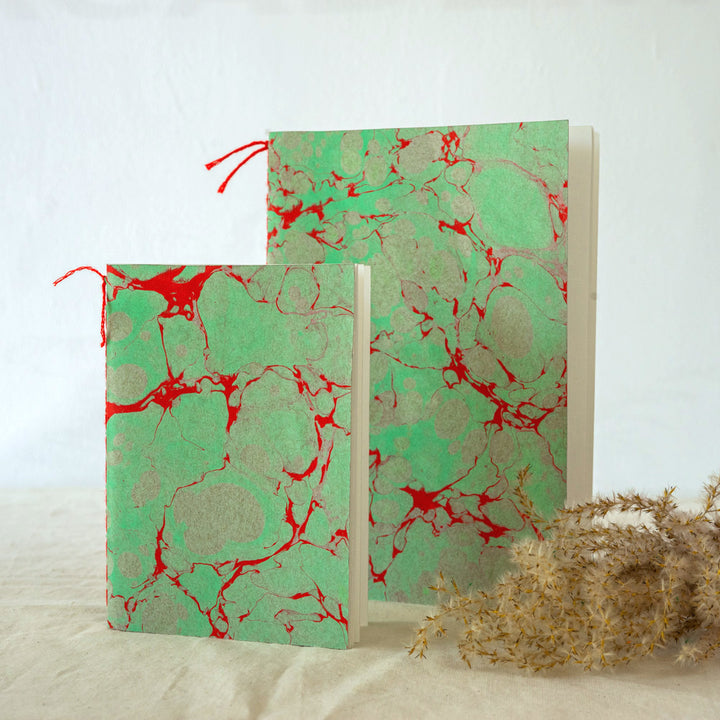 sam petherbridge- notebook- marbled- handmade