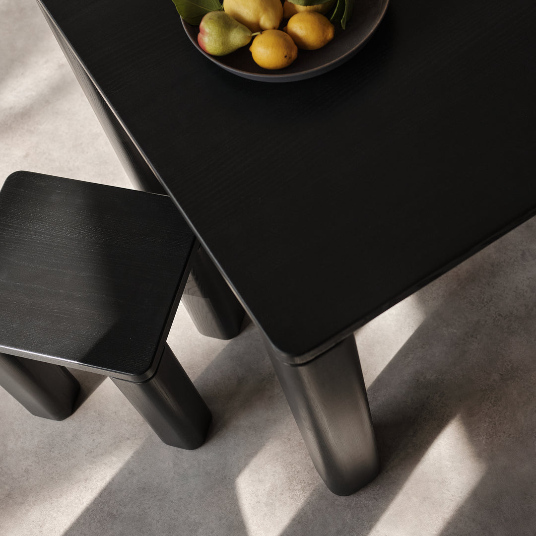 Goldfinger + Tate stool — black