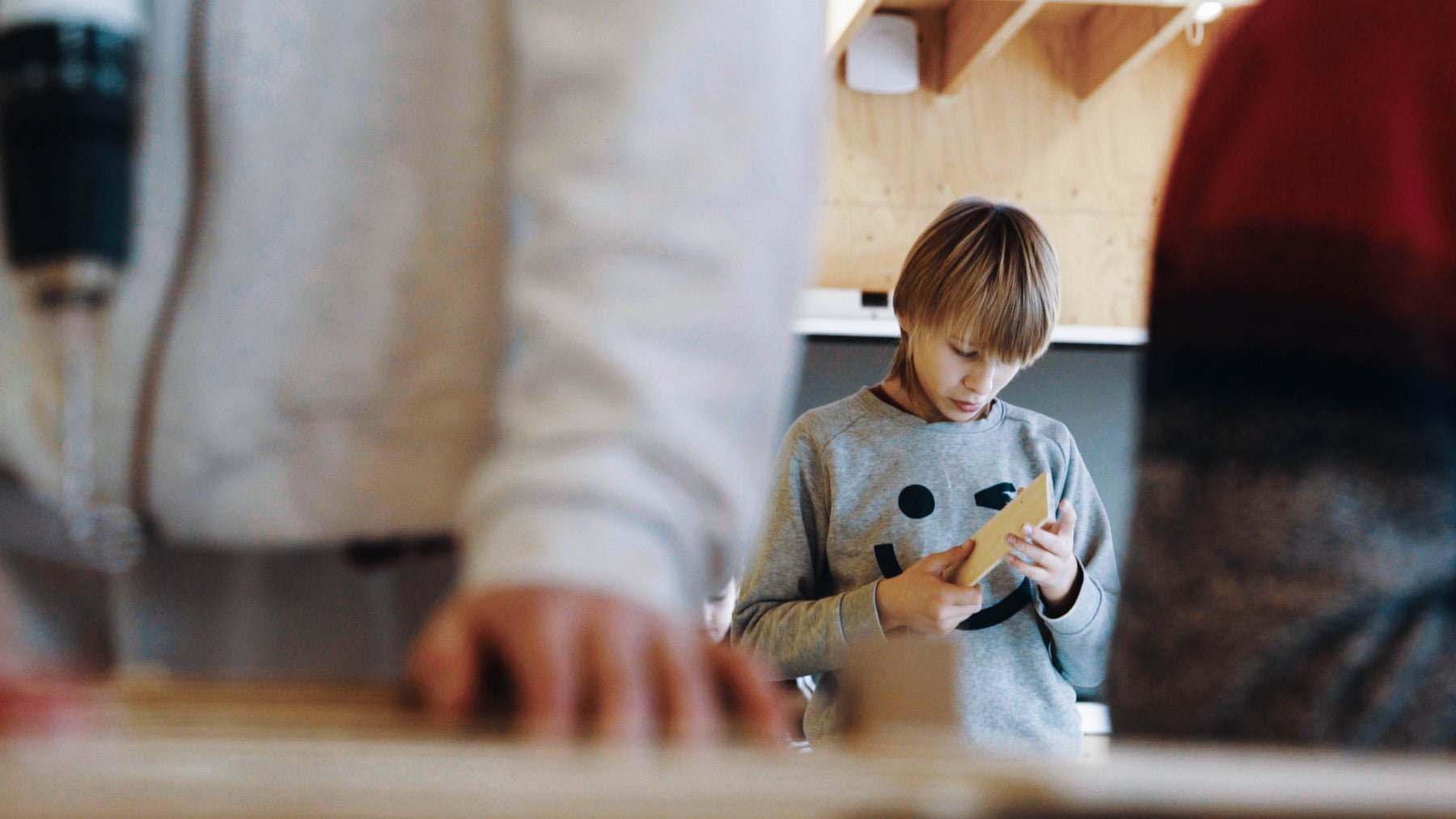 A student taking part in a Manufacto workshop