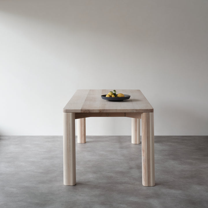 Goldfinger + Tate dining table — natural