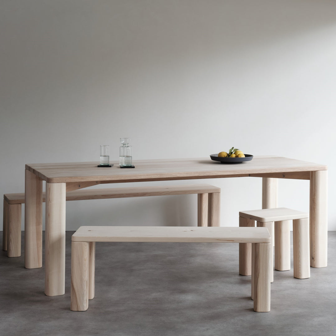 Goldfinger + Tate dining table — natural