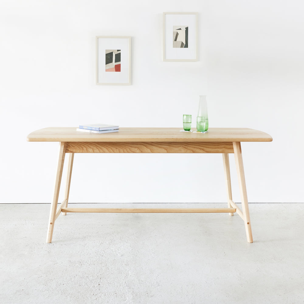 Goldfinger Arden dining table, sustainable furniture, handcrafted ash