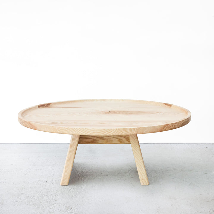 Goldfinger Bower coffee table, made from sustainable, handcrafted ash