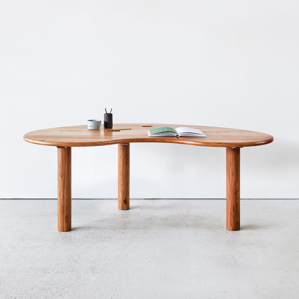 Goldfinger Broadleaf desk, sustainable elm furniture