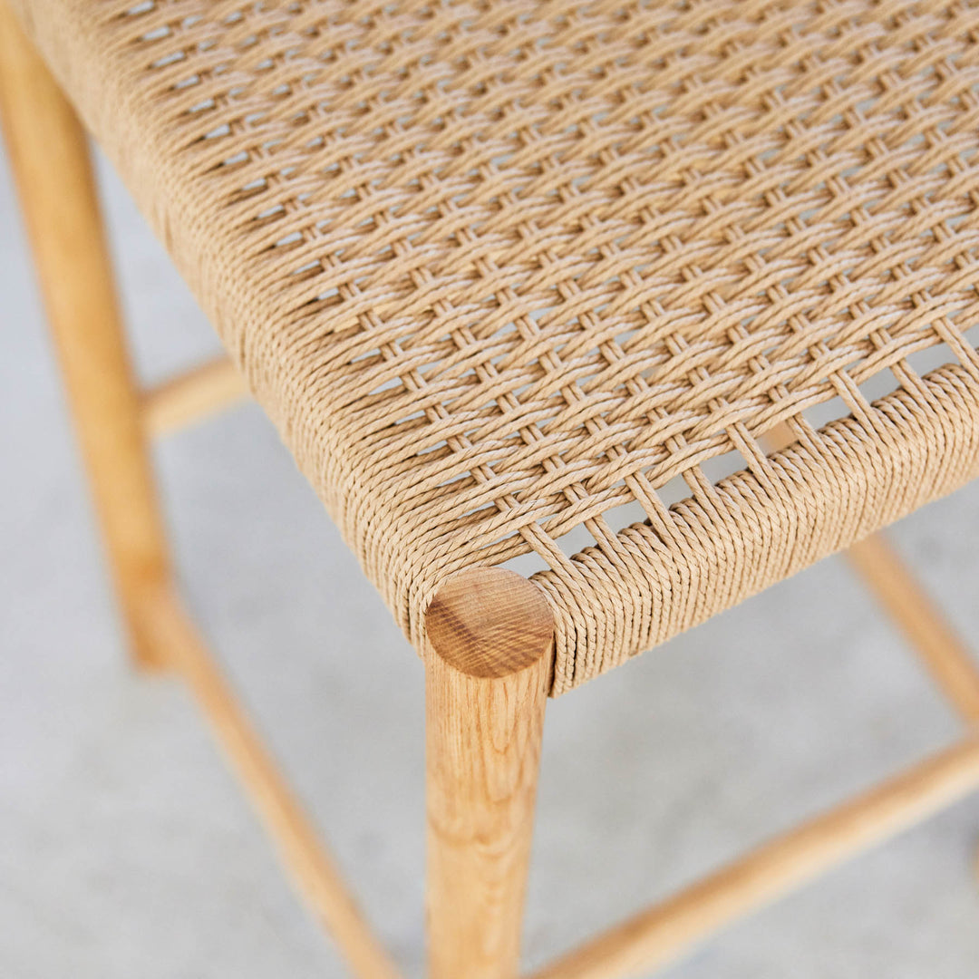 Goldfinger canopy bar stool. Handcrafted bar seating.