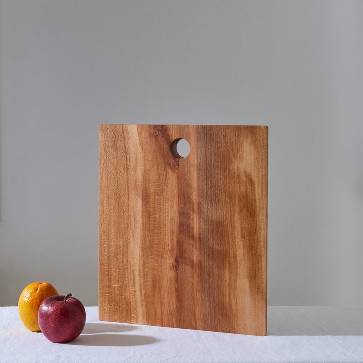 Goldfinger Graze Collection - Square Serving Board, Flamed Beech