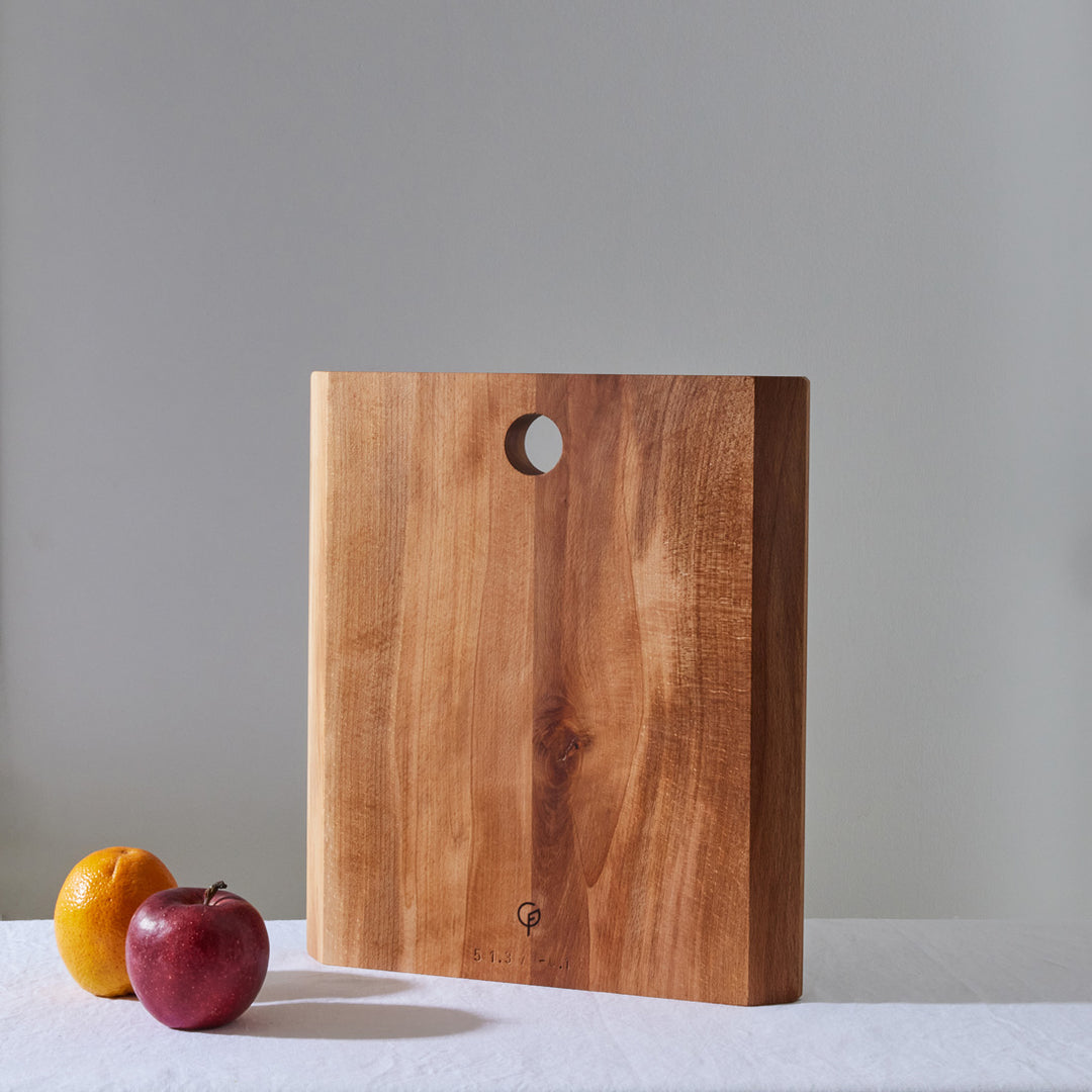 Goldfinger Graze Collection - Square Serving Board, Flamed Beech