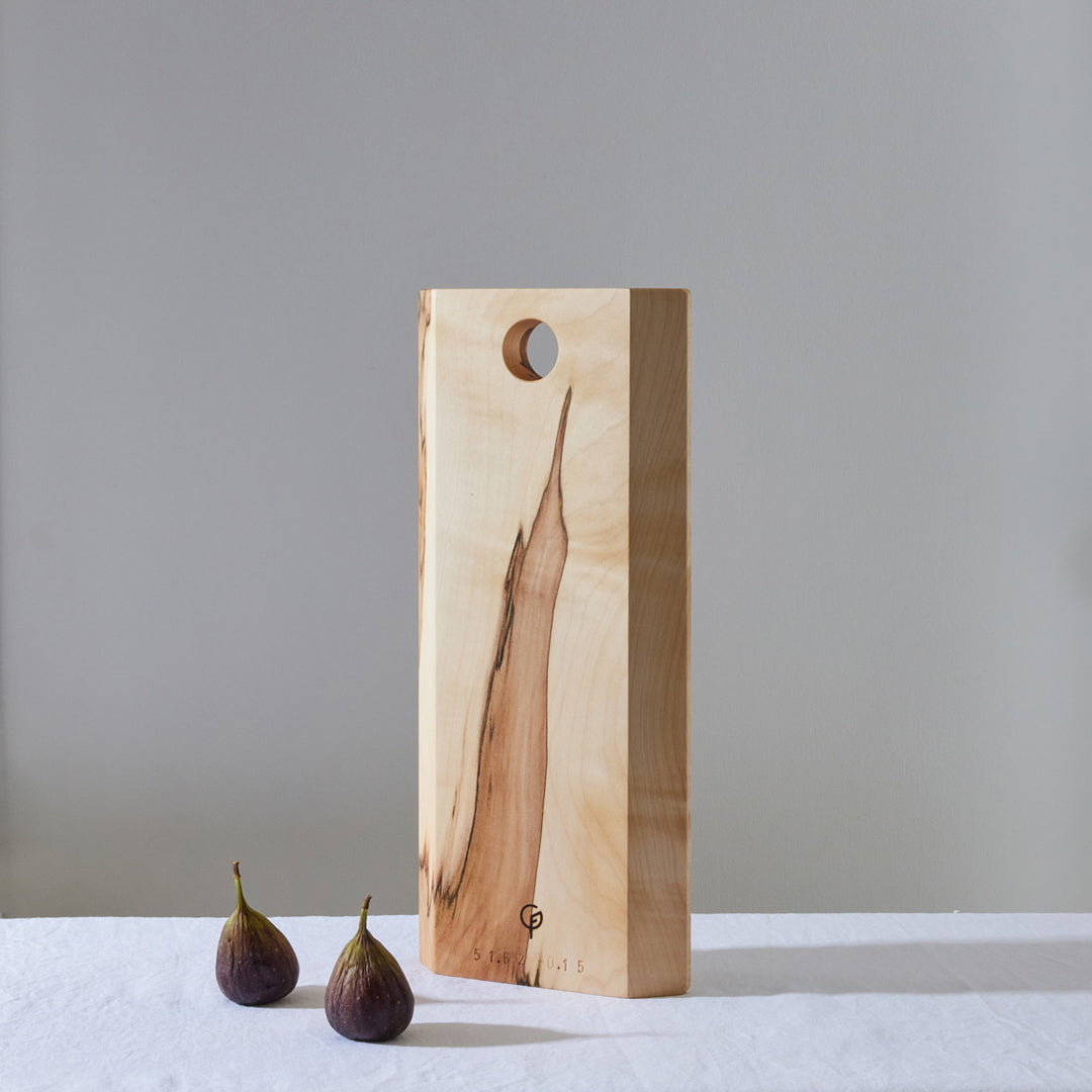 Goldfinger Graze Collection - Long Serving Board, handcrafted with sustainably-sourced sycamore