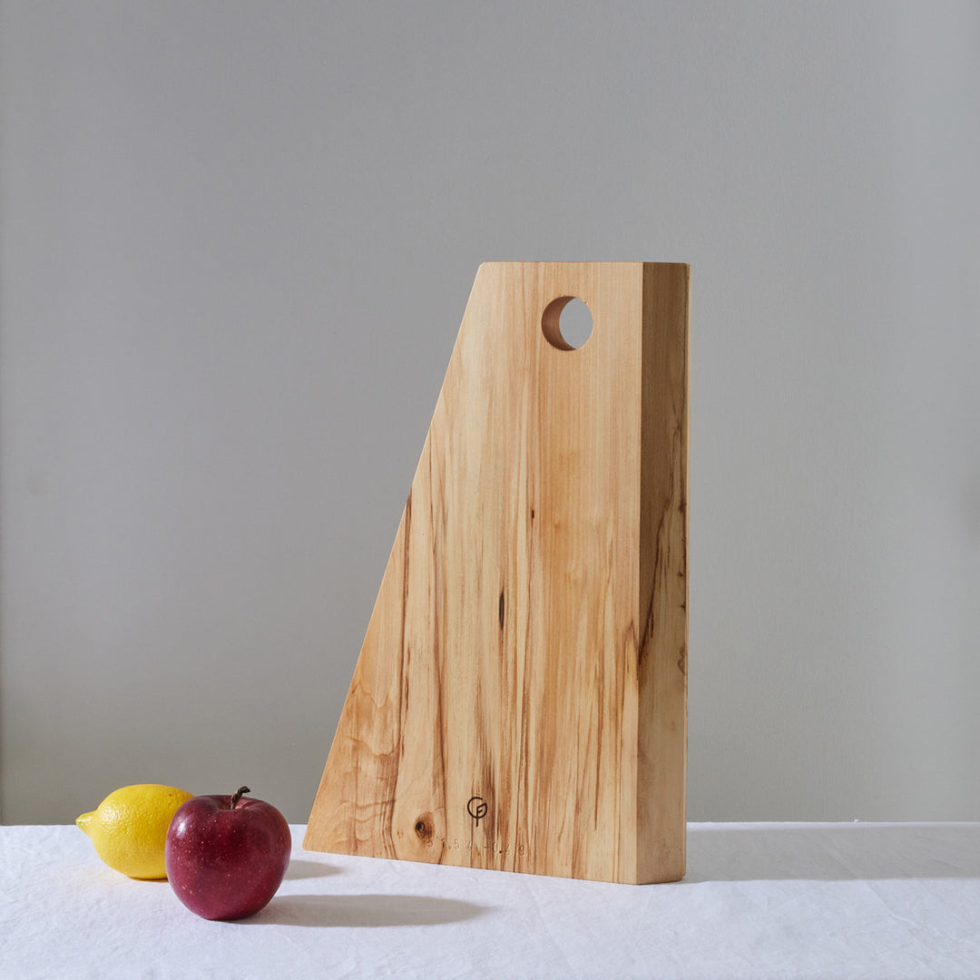 Goldfinger Graze Collection - Modern Serving Board Medium. Handcrafted with sustainably-sourced English Lime.