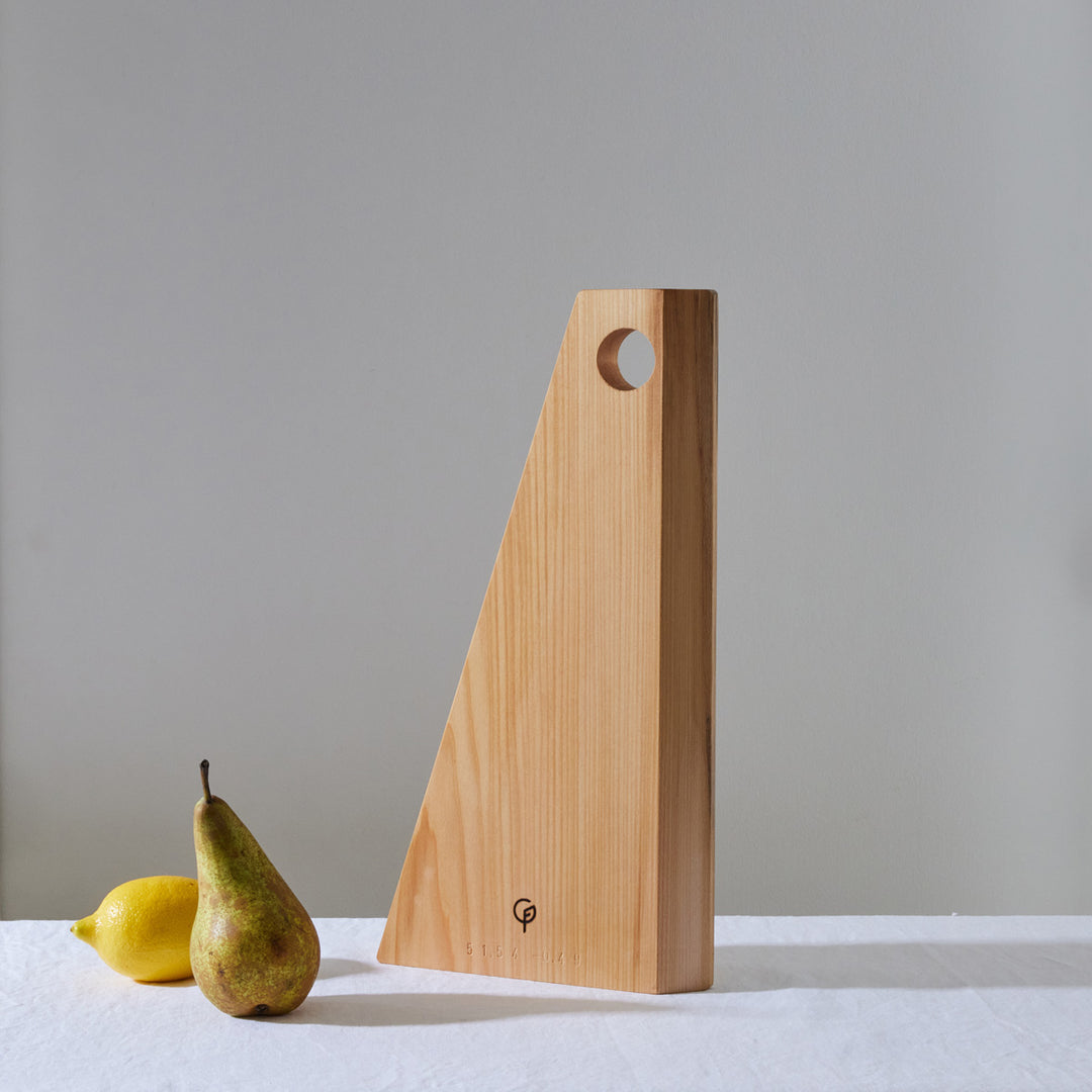 Goldfinger Graze Collection, Modern Serving Board - Small. Handcrafted with sustainably-sourced English lime.