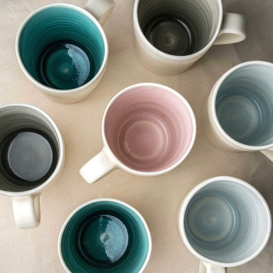 Handmade mug- ceramics- porcelain- linda Bloomfield