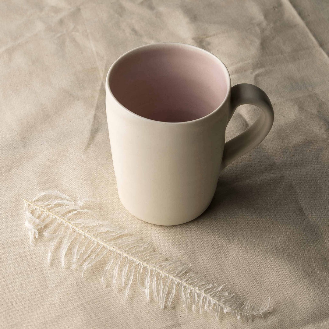 Handmade mug- ceramics- porcelain- linda Bloomfield
