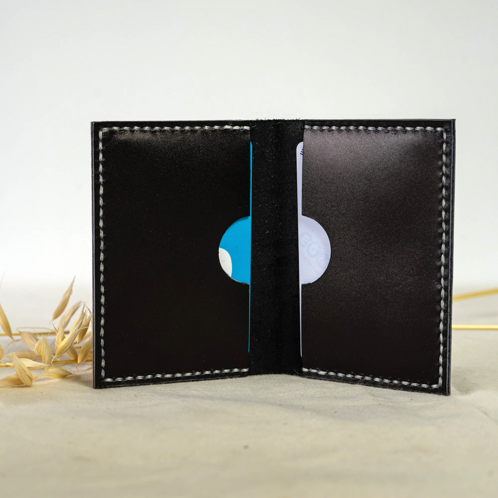 Leather wallet- surplus leather- sustainable leather- throw me down 