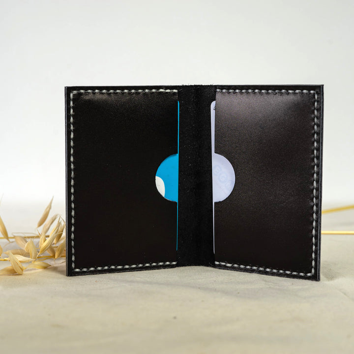 Leather wallet- surplus leather- sustainable leather- throw me down 