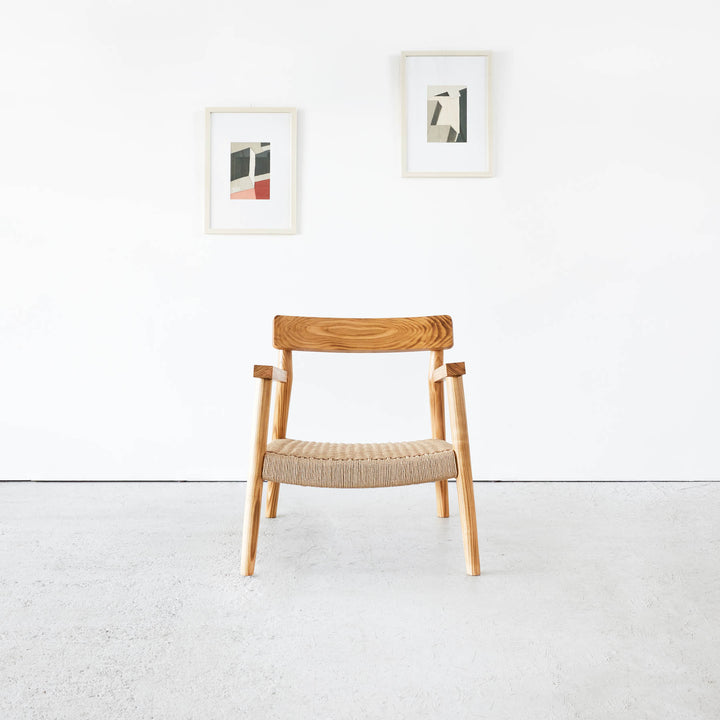 Goldfinger Vale lounge chair made from sustainable cherry, handcrafted