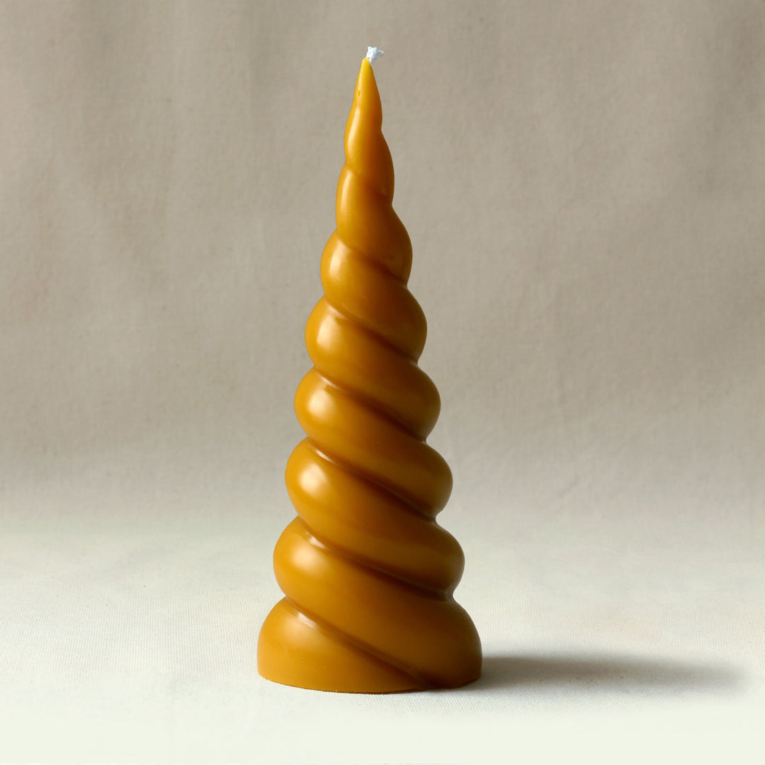 Organic beeswax candle – unicorn